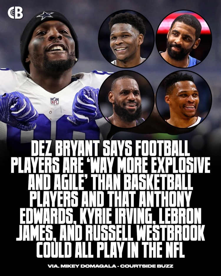 前NFL球员：能打NFL的NBA球员没几个 詹姆斯非人类的身体素质可以